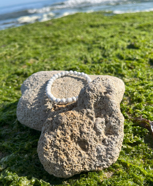 Bracelet Howlite Blanche