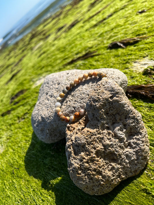 Bracelet Crazy Lace Agate 4mm